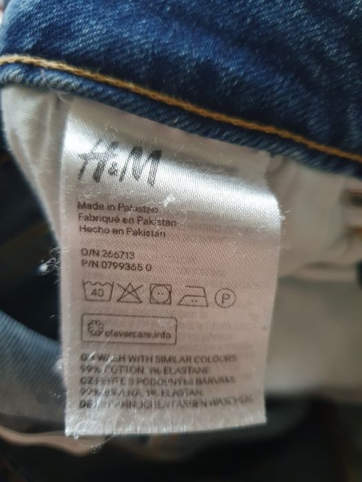 Jeansy H&M z wysokim stanem