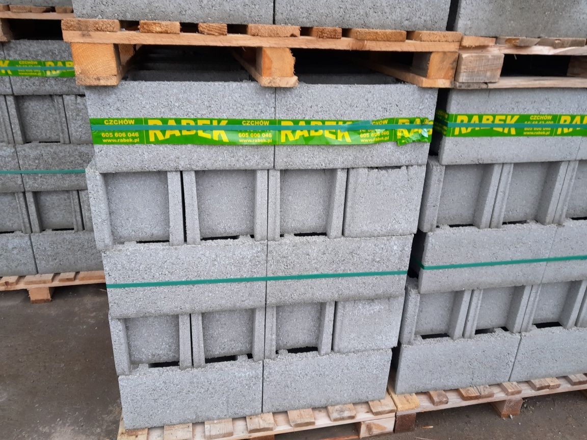 Pustaki fundamentowe szalunkowy bloczek betonowy murarski szolunek