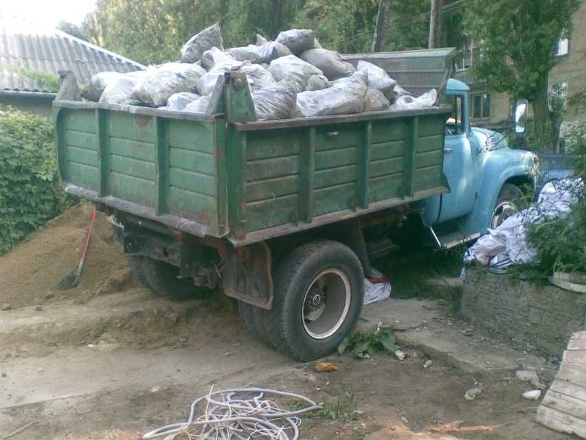 Вывоз строймусора, вывоз хлама, Самосвал, погрузка. Подъем стройматер.