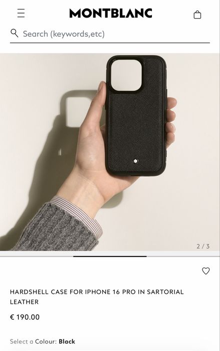 Чохол Montblanc  Case. iPhone 16 Pro Max