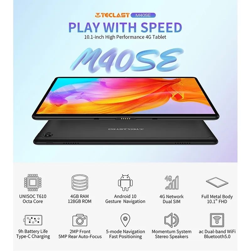 Планшет Teclast M40 Special Edition с чехлом-клавиатурой в подарок