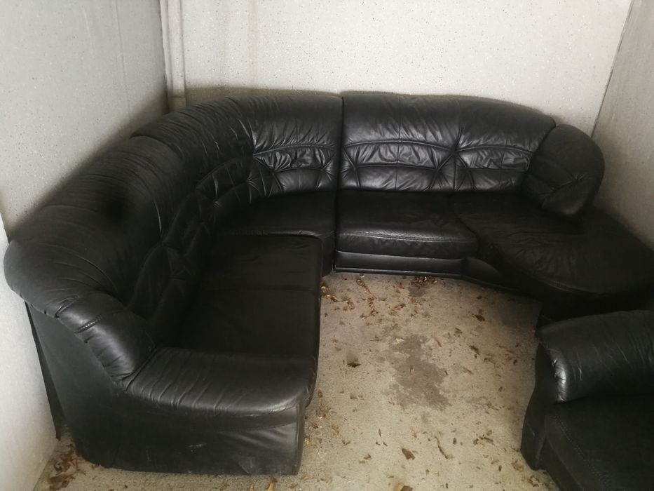 Komplet skórzany Sofa 5 + 1 z plecamii