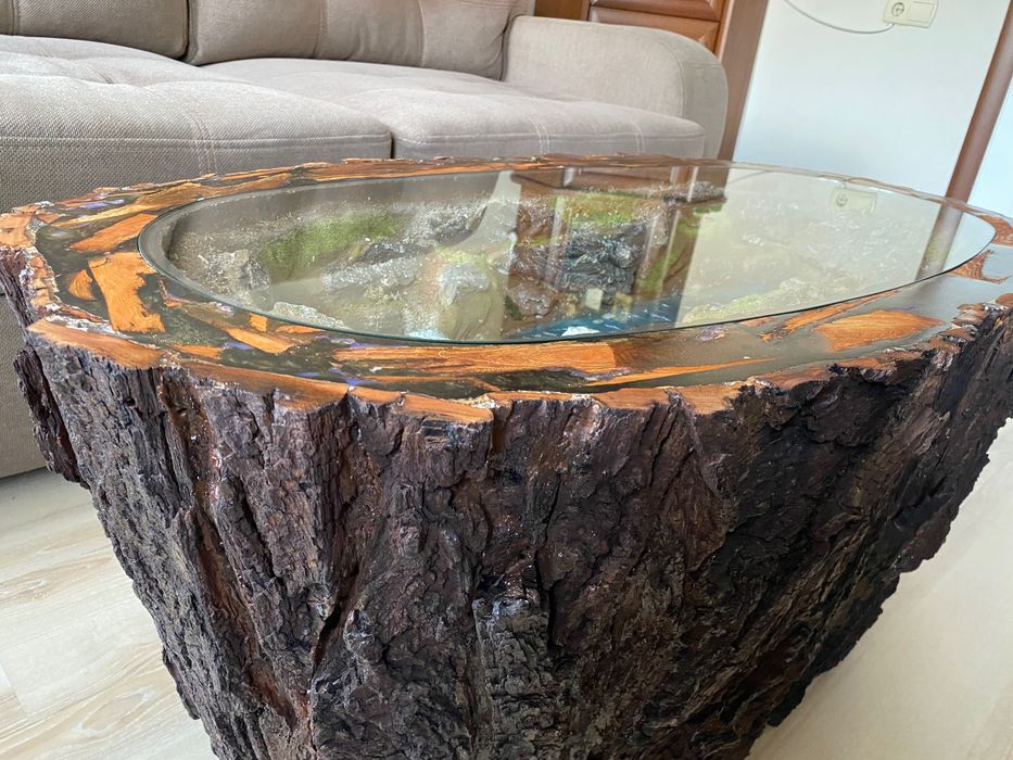 Кавовий, журнальний стіл діорама