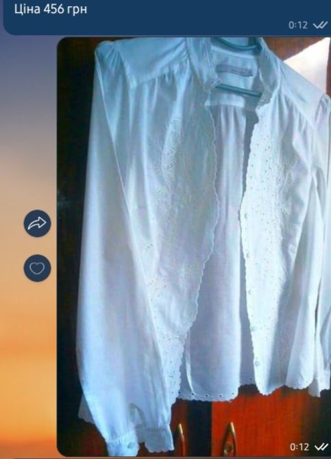 Блуза ,тканина прошва .