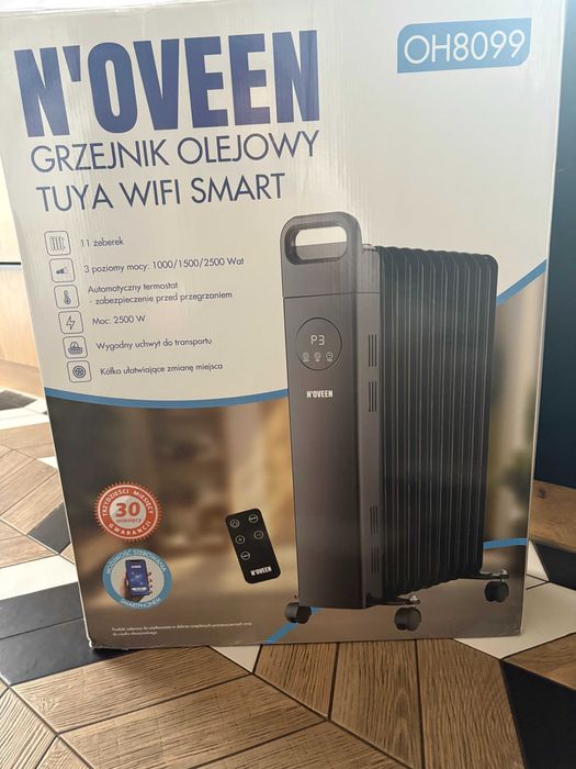 Grzejnik olejowy 2500W NOVEEN OH8099 LED Tuya WiFi Smart + PILOT