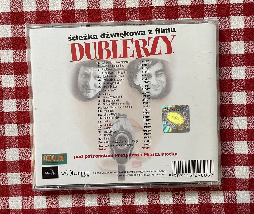 Dublerzy Soundtrack Muzyka Filmowa płyta CD