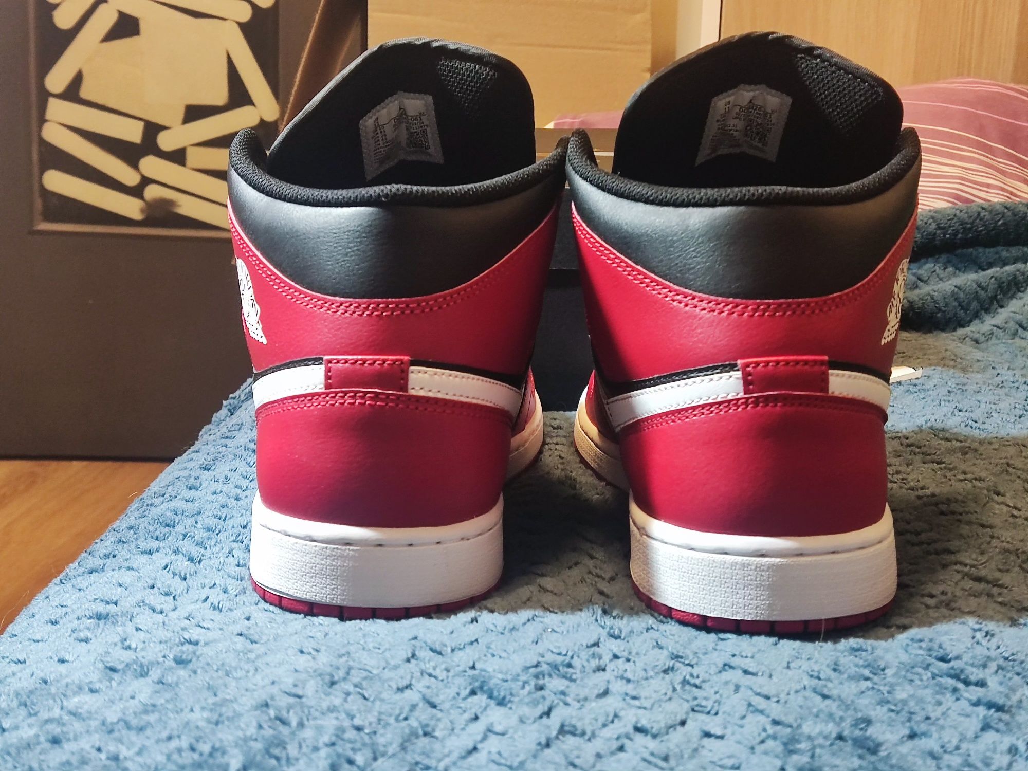 Nike Air Jordan 1 mid , 41, 44, 45 rozmiary, sneakersy czerwone