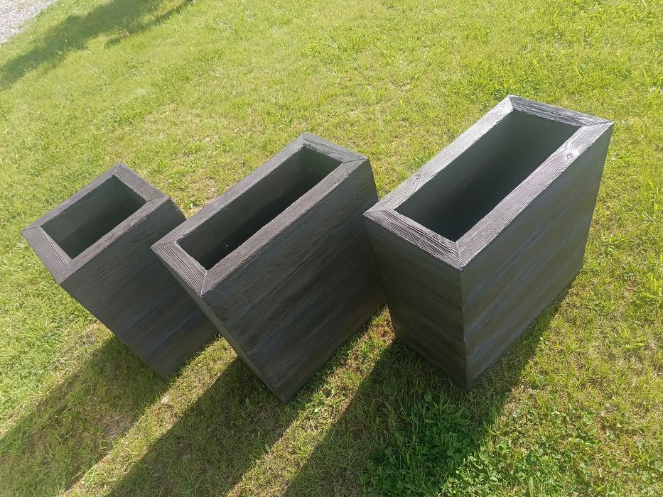 Donice ogrodowe imitacja drewna