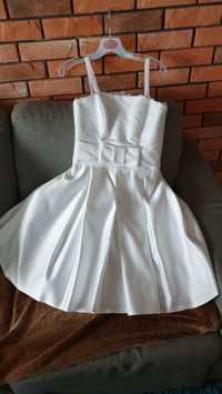 Suknia ślubna sukienka klasyczna piękna biała 36 Ślub cywilny klasa