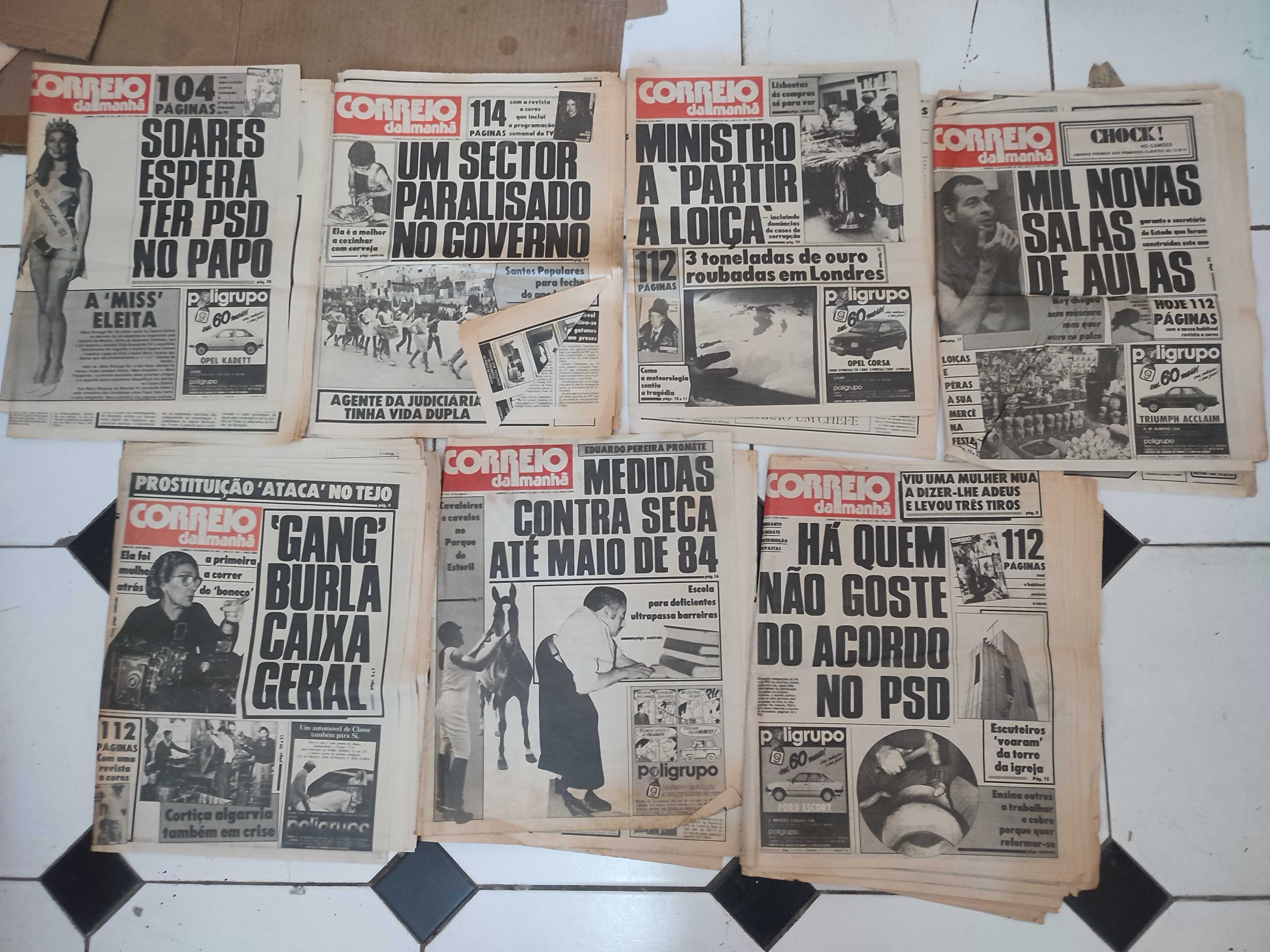 15 Jornais Correio da Manhã - Anos 80