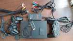 Zestaw KONSOLA Playstation PS2 Slim, 2 Pady + 4 gry