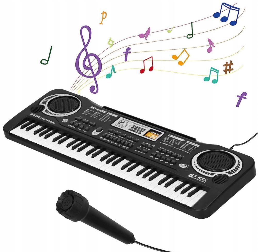 PIANINO ORGANY mikrofon elektryczne dla dzieci KEYBOARD instrument