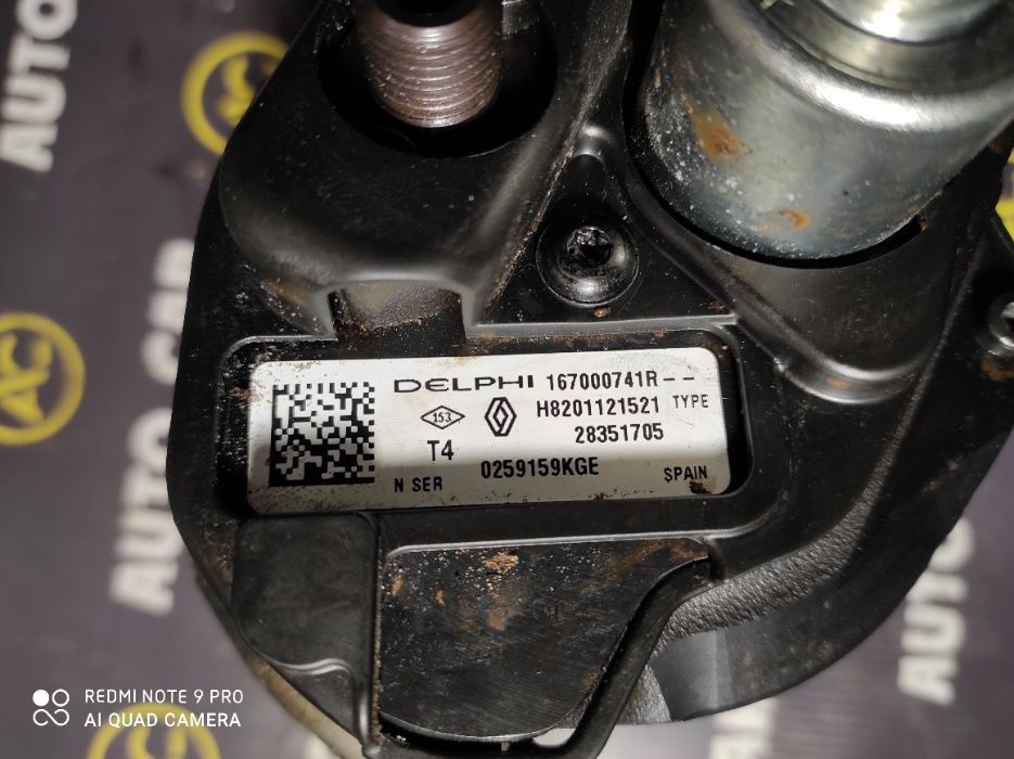 Б/у апаратура ТНВД EURO 5, 167003608R, 8201121521 Kango канго кенго