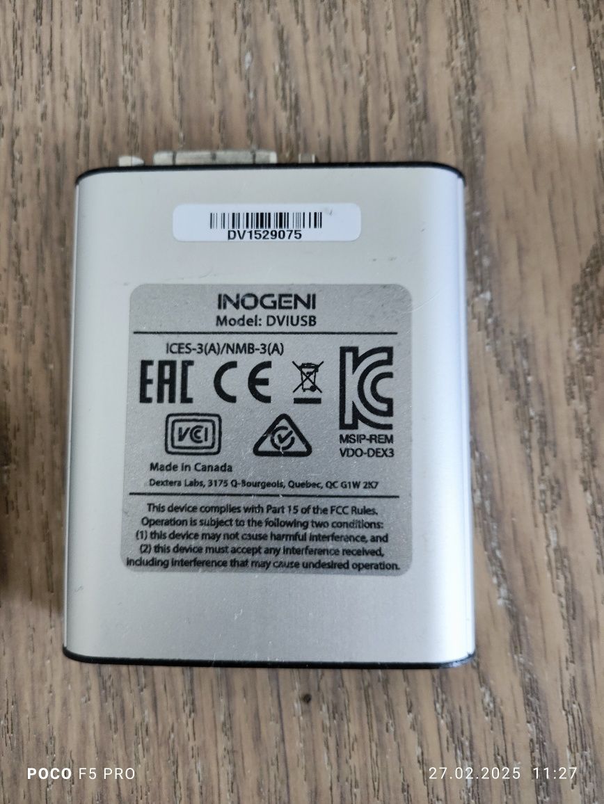 Плата відео захоплення Inogeni DVIUSB HDMI/DVI / USB 3.0 для стримінгу