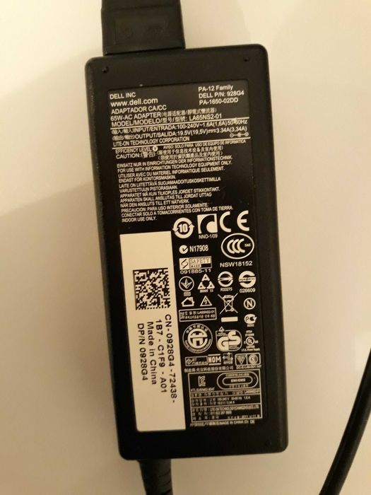 Okazja! Zasilacz do laptopa Dell 65W
