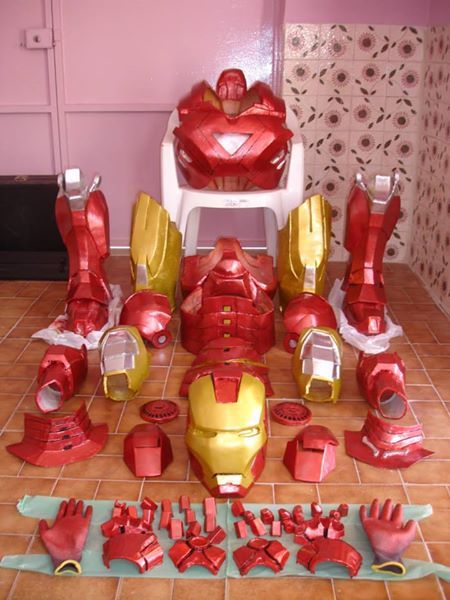 Iron Man Mark 6 - fato/cosplay completo, com LED's