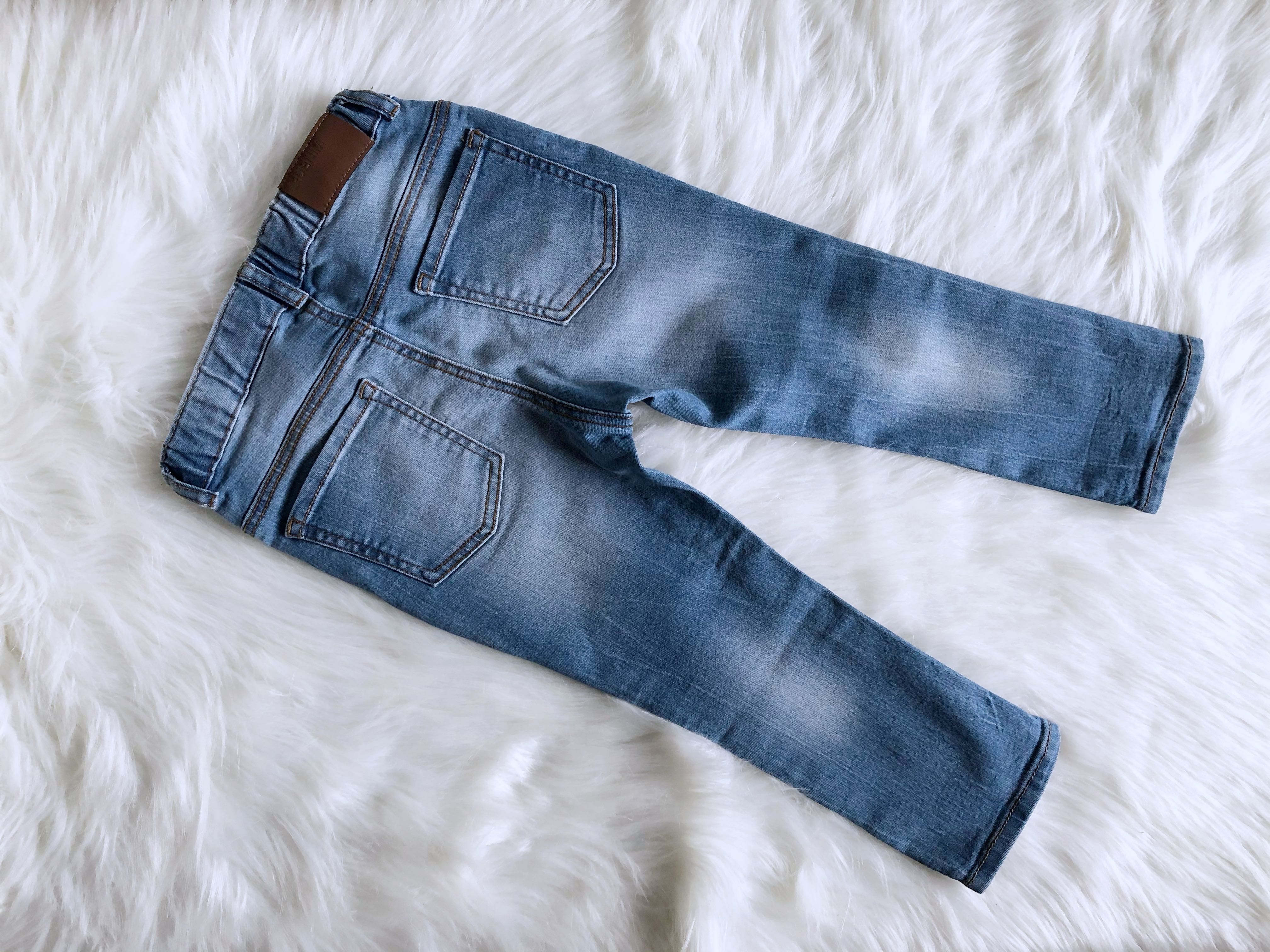 H&M jeansy Slim Fit regulowany pas rozm. 92