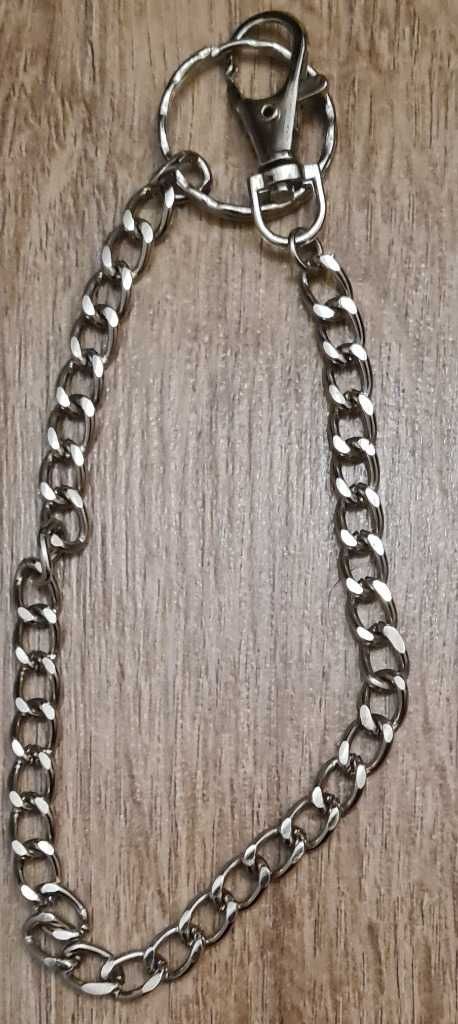 Łańcuszek z z karabińczykiem 30 cm 5mm do kluczy, portfela