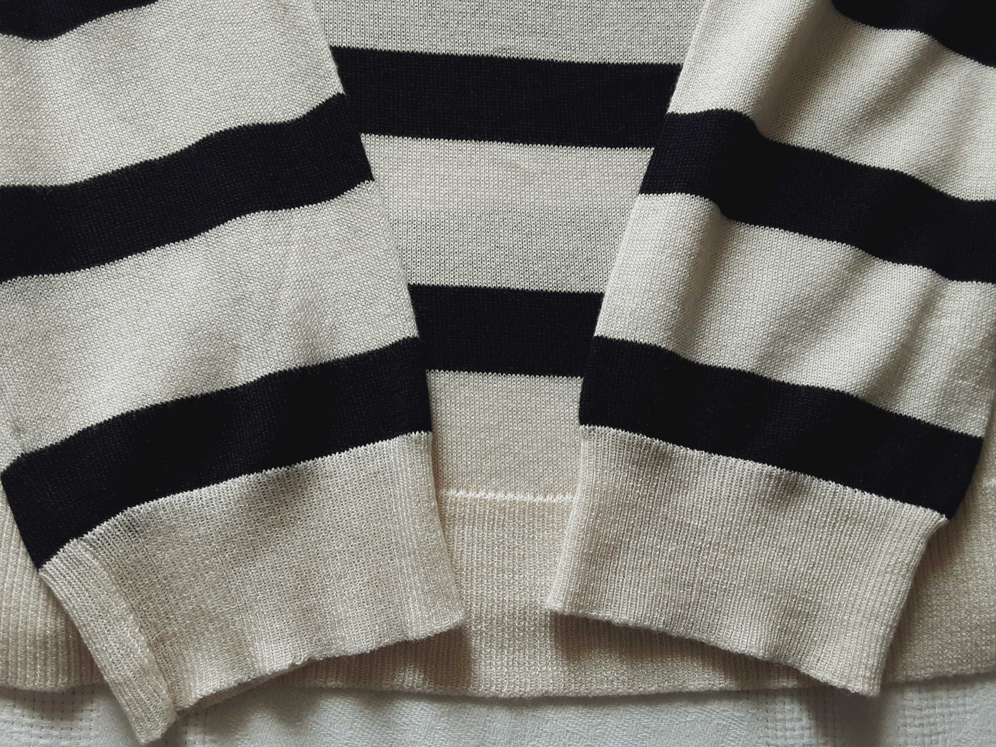 M 38 Zara sweter sweterek bluzka w paski