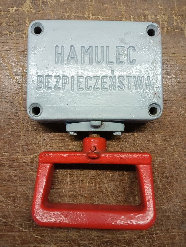 Tabliczka szyld hamulec bezpieczeństwa PKP PRL