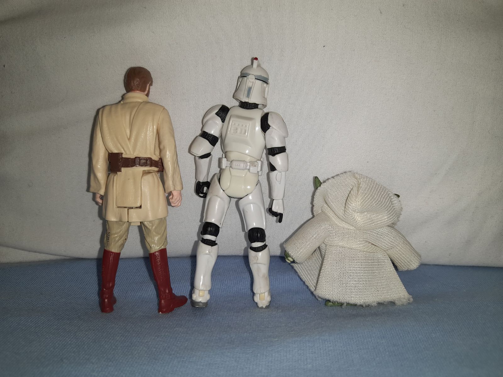 Star Wars, 3 figurki, obi wan kenobi, clone trooper, yoda