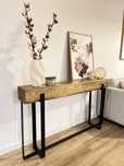 Konsola loft drewno