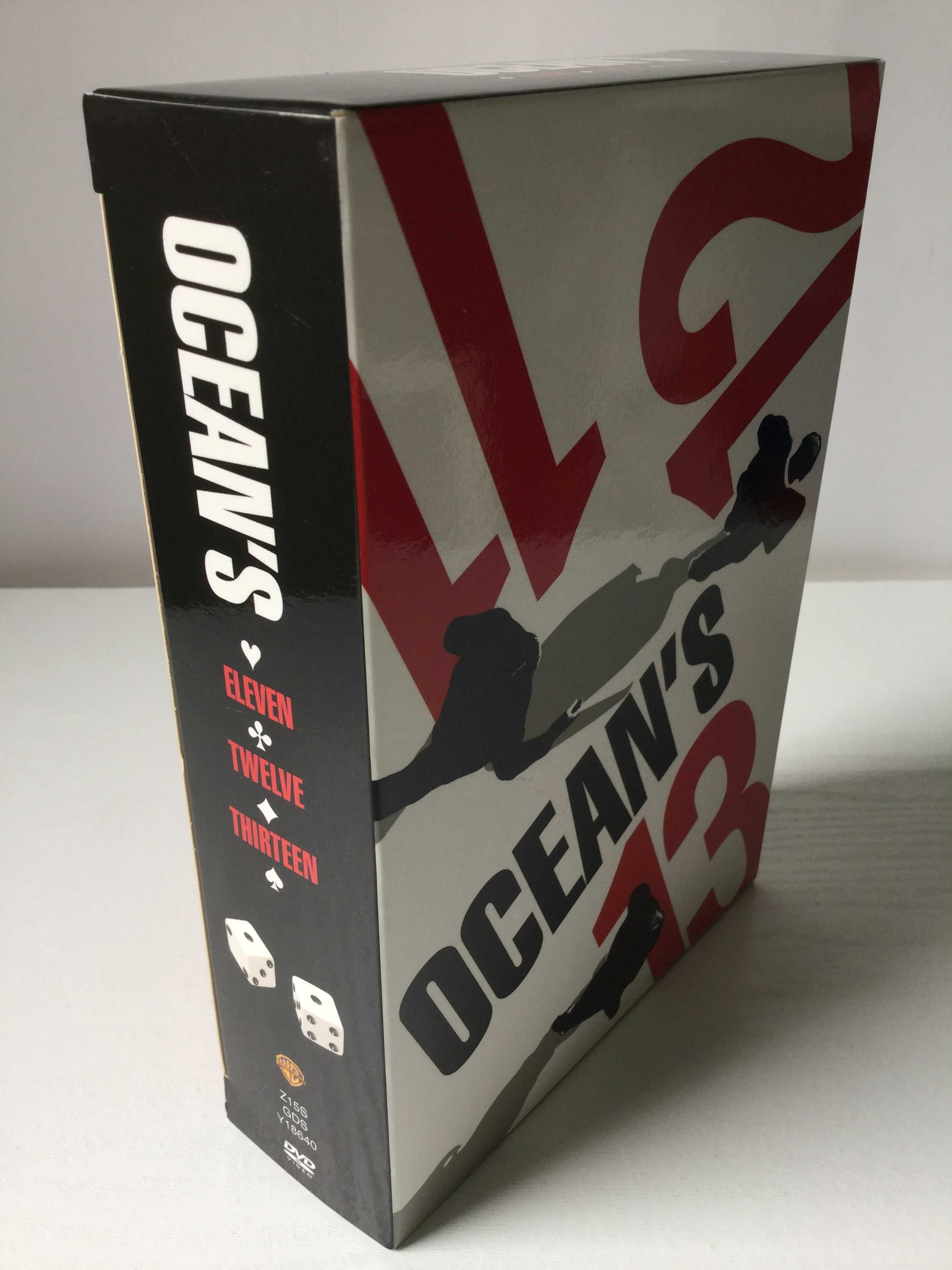 Ocean's 11, 12, 13 BOX 3 DVD lektor i napisy PL - płyty w folii