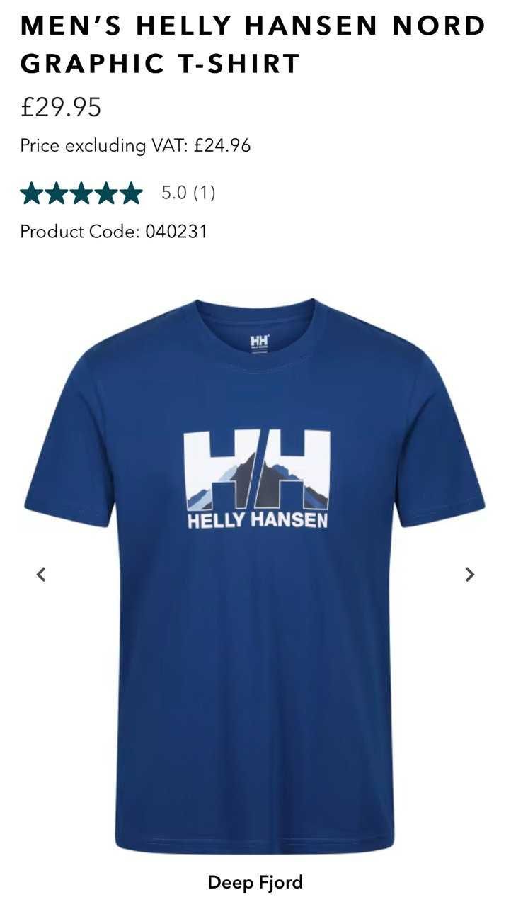 Helly Hansen футболка колекція 2023