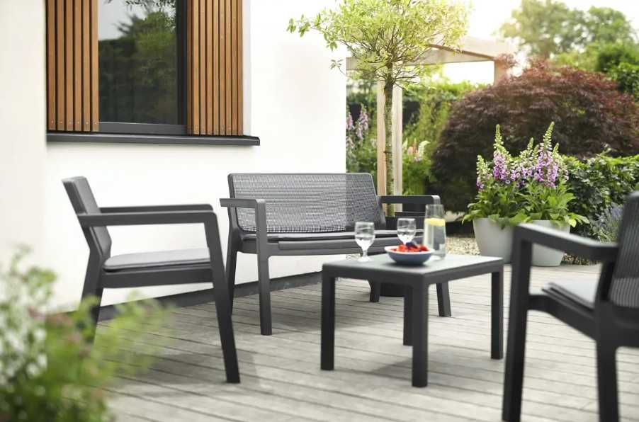 Набір садових меблів меблі для саду стільці диван стіл для дачі мебель