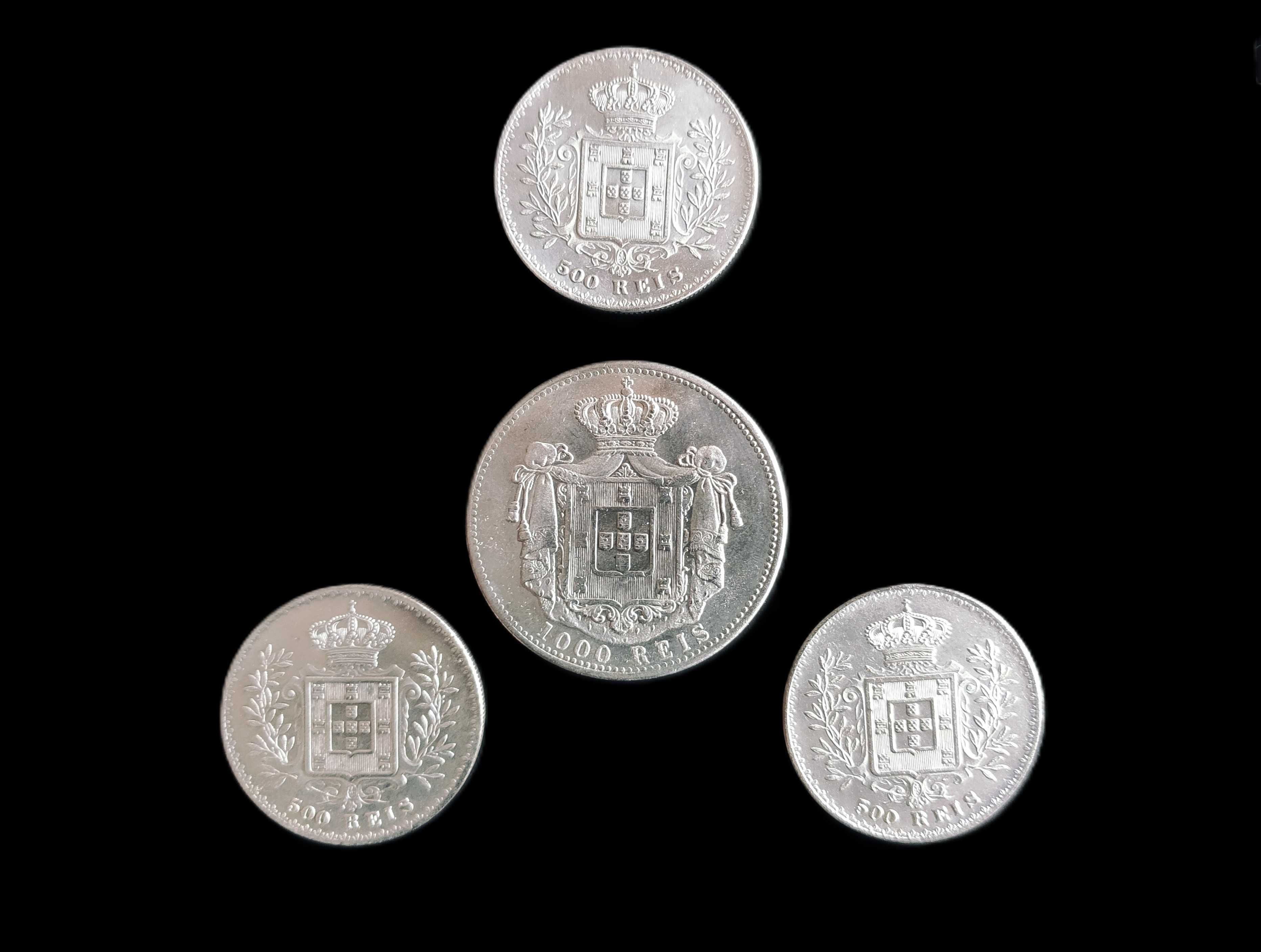 Moeda de 1000 Réis e de 500 Réis *CÓPIAS* 1900|1894|1895