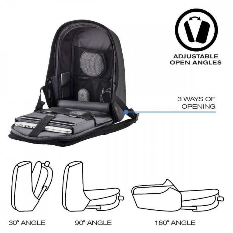 Plecak antykradzieżowy XD Design Bobby Compact zebra