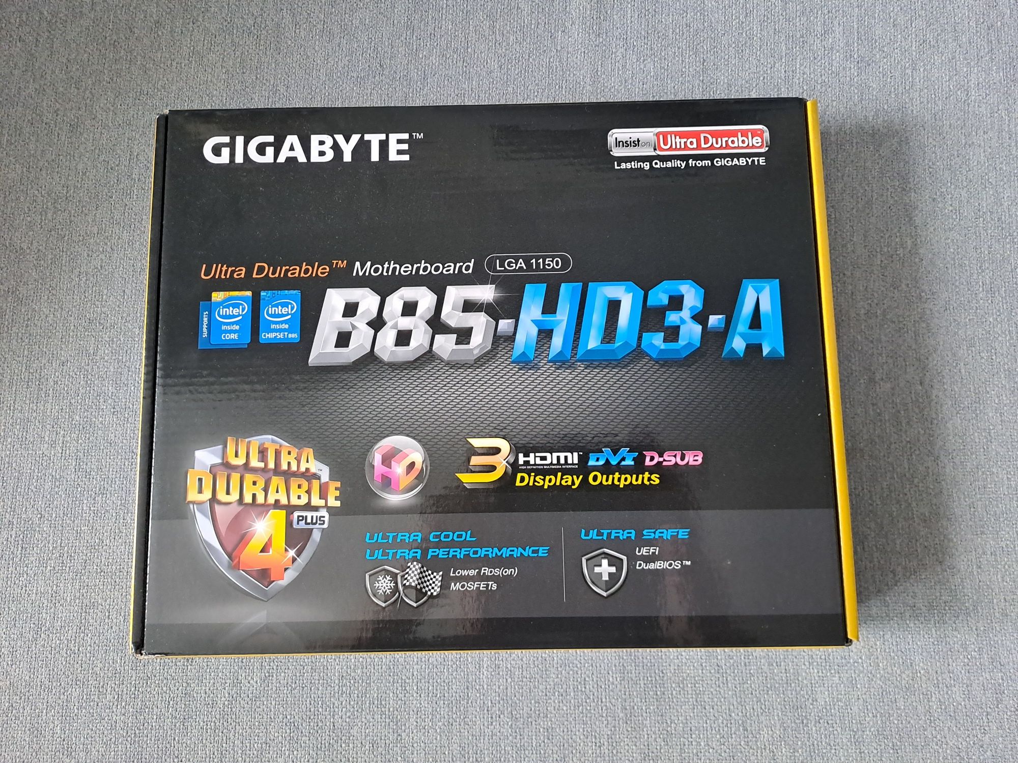 Płyta główna Gigabite GA-B85-HD3 + i5-4460 + 4x4 GB DDR3 + karta USB