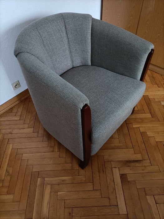 Fotel dwa szare fotele