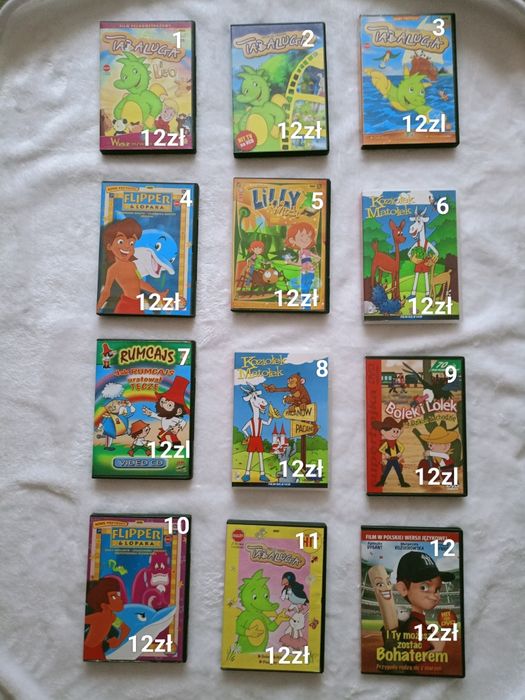 Bajki na płytach DVD  w atrakcyjnej cenie.