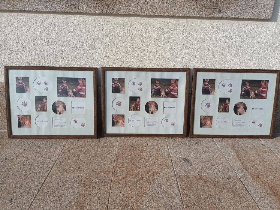 3 Quadros para colocar Fotografias