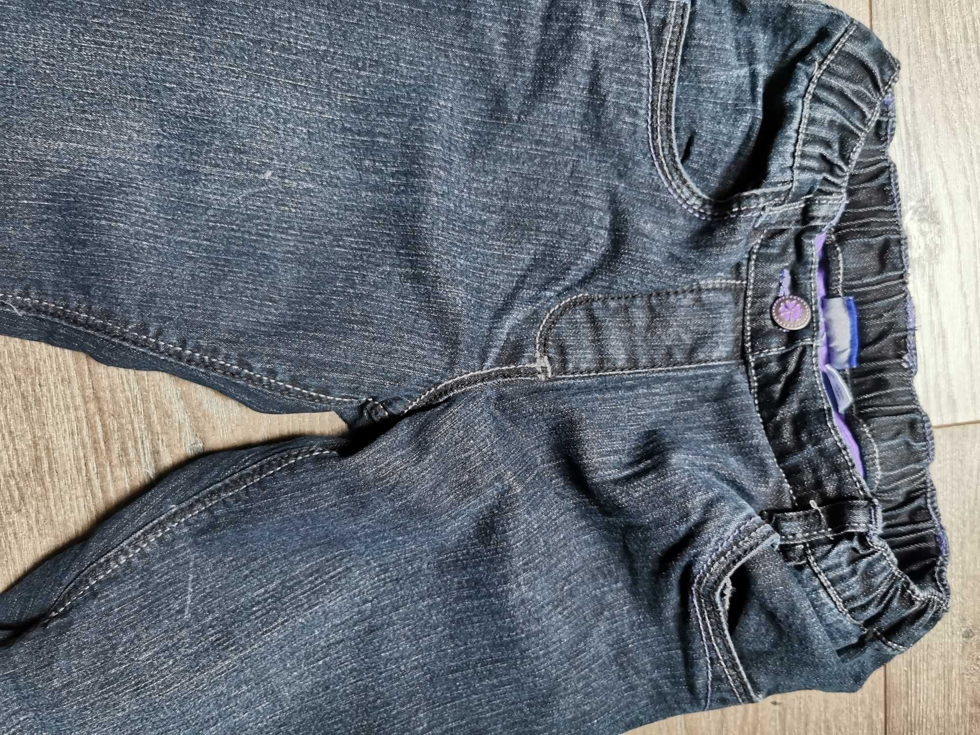 Zestaw 3 par NOWYCH spodni jeansowych dla dziewczynki 110-116