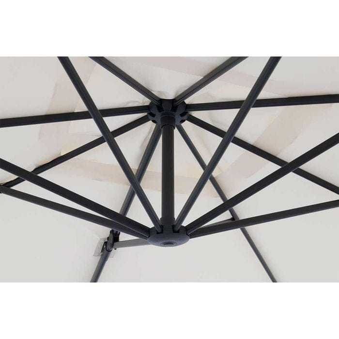 Parasol ogrodowy Outliv, Edition wysięgnikowy 245x245cm kremowy