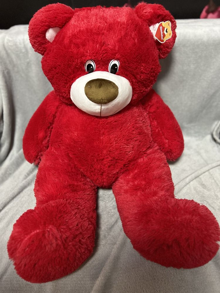 Плюшевий ведмедик М'яка іграшка  90 см Червоний