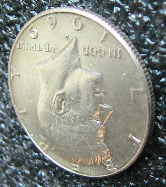 США ½ доллара 1969 D Денвер Kennedy Half Dollar Серебро