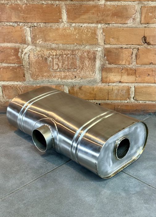 Глушник прямоточний, спортивний, нержавіючий, Т подібний