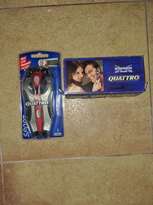 Станок для бритья Wilkinson sword QUATTRO TITANIUM и Schick QUATTRO пр