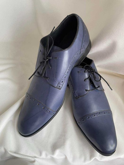 Nowe męskie wizytowe klasyczne buty półbuty brogsy Nico Rarini r.40