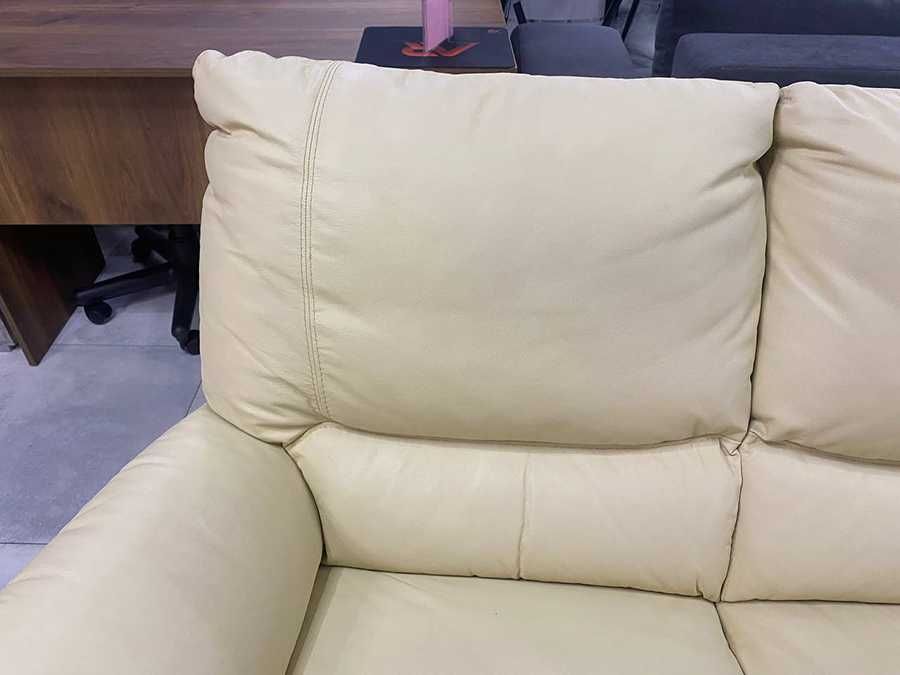 Кожаный диван. Шкіряний диван. Італія, CALIA ITALI. Бежевий диван.
