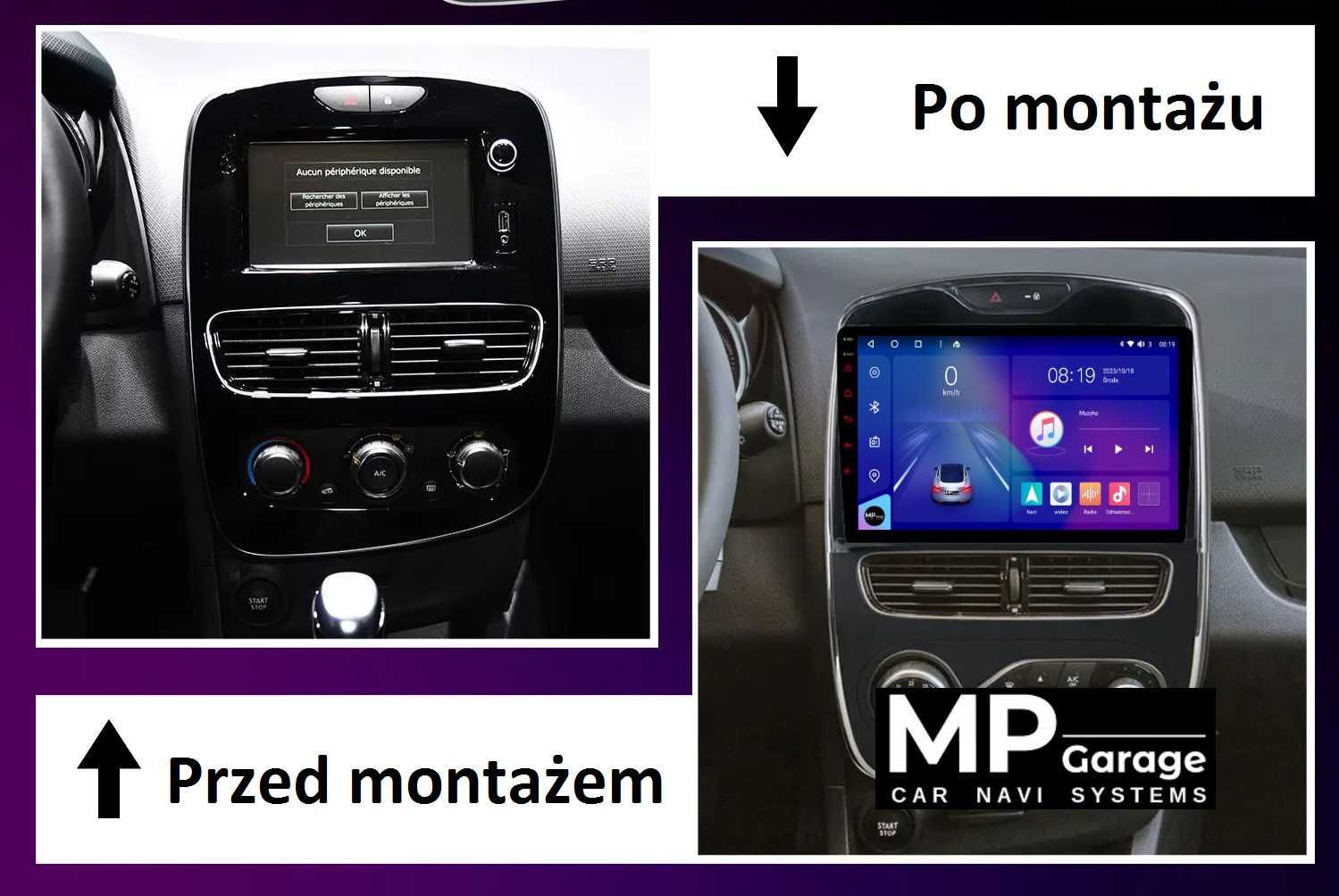 Nawigacja Renault Clio 4 Android 4G Qled CarPlay/AndroidAuto Montaż!!!