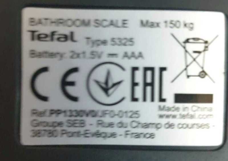 Waga łazienkowa TEFAL PP1330 Essential
