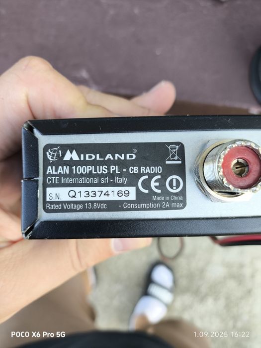CB Radio Midland + antena SIRIO