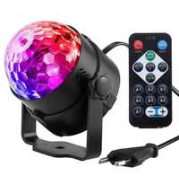 Kula Disco dla Dzieci URODZINY LED RGB z Pilotem Efekt LED