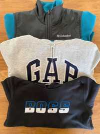 Светр фліска худі GAP, Columbia, Hugo Boss для хлопця 128 розмір