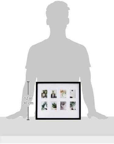 Moldura de fotos da Instax, 8 x 5 cm, cor preta