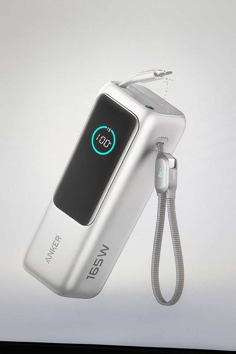 Павербанк Anker Zolo 25000mAh Silvery + кабель